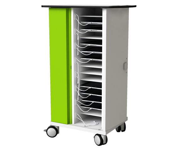 iPad Ladewagen mit USB-C Netzwerkanschluss - für 16 oder 32 Tablets bis 11 Zoll