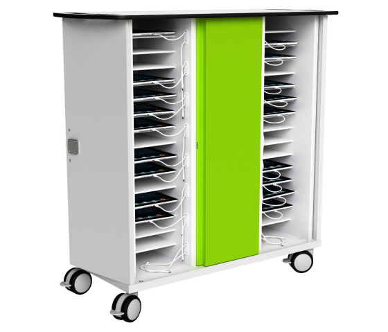 iPad Ladewagen mit USB-C Netzwerkanschluss - für 16 oder 32 Tablets bis 11 Zoll