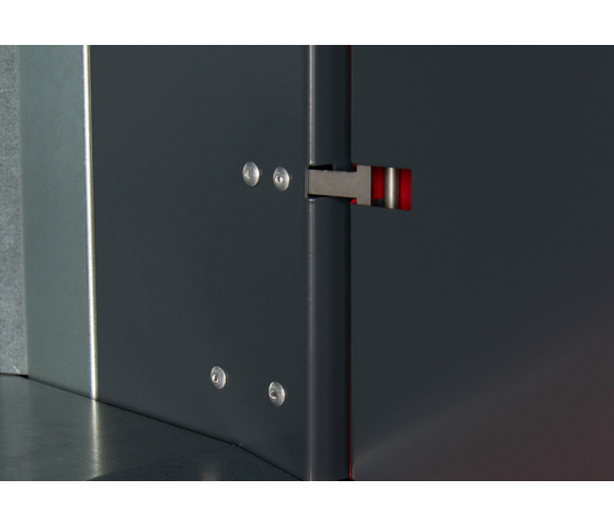 E-bike Akku-Fächerschrank mit Ladefunktion mit 8 Fächern - Außeneinsatz - Schlüsselschloss