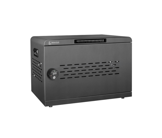 Bravour® USB-C oplaadkast voor 20 laptops & tablets - 1000W - met Smart App - combinatieslot