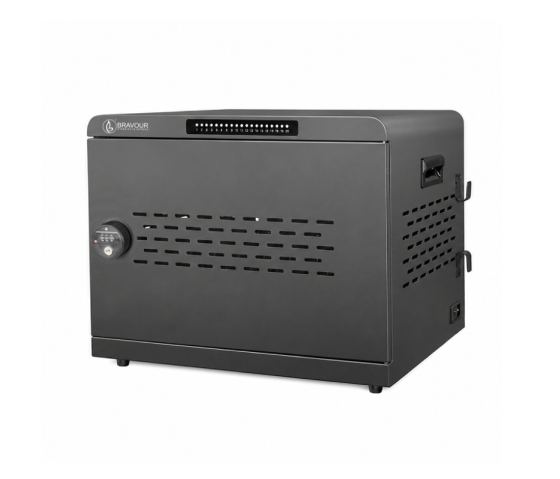 Bravour® USB-C oplaadkast voor 20 laptops & tablets - 1000W - met Smart App - combinatieslot