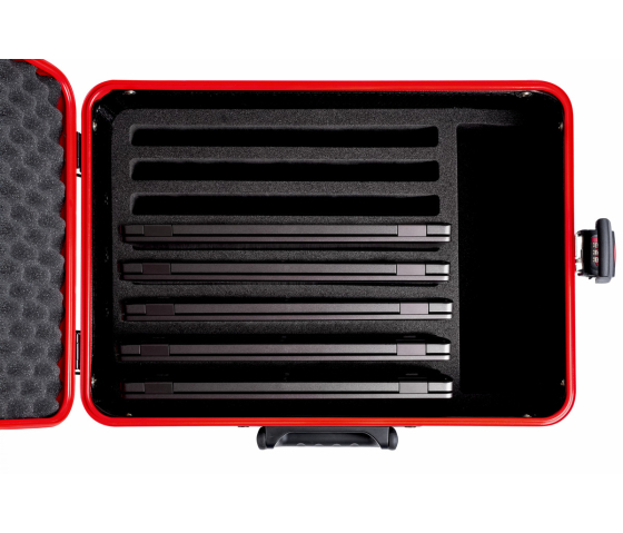 PARAT ACTIVE Transportkoffer für 8 Laptops und Notebooks bis zu 14 Zoll