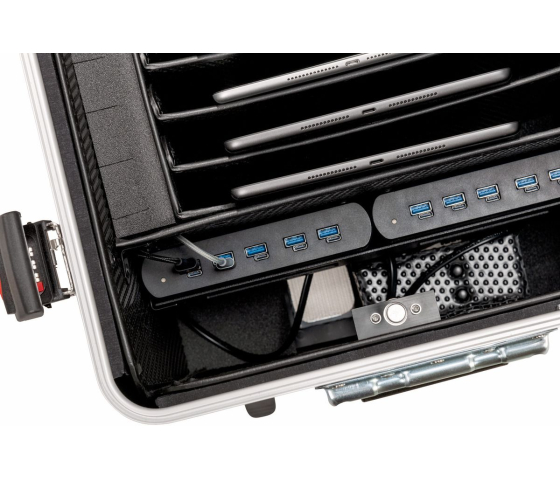 PARAT TC10 TwinCharge Ladekoffer für 10 Tablets bis zu 12,9 Zoll - USB-C & USB-A