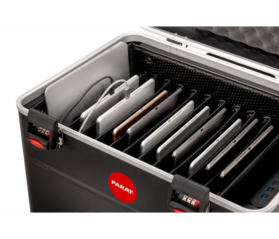 PARAT TC10 TwinCharge Ladekoffer für 10 Tablets bis zu 12,9 Zoll - USB-C & USB-A