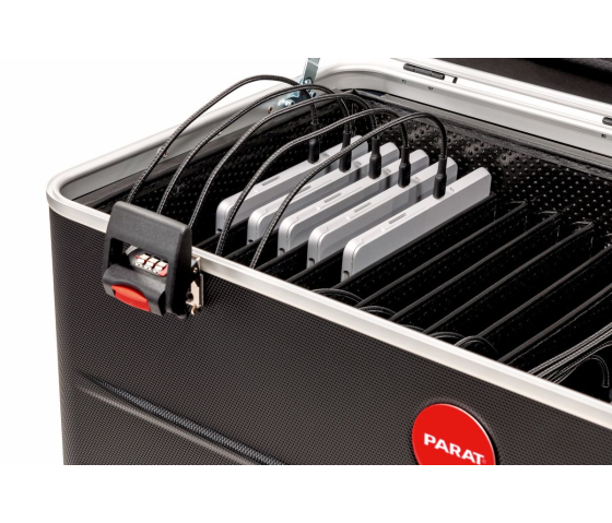 PARAT TC16 TwinCharge Tablet-Ladekoffer - USB-A & USB-C - für 16 Tablets bis zu 12,9 Zoll