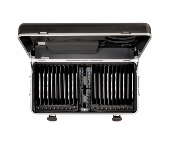 Parat Koffer TC20 TwinCharge mit 20 USB-C Ladekabeln Ladewagen für 20 Tablets bis zu 12,9 Zoll - schwarz
