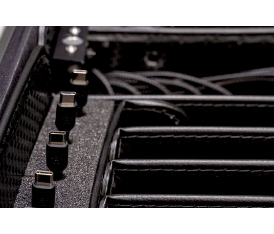 Tablet-Ladekoffer TC20 TwinCharge mit 20 USB-C Ladekabeln - für 20 Tablets bis zu 12,9 Zoll - weiß