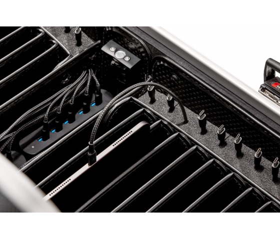 Parat Koffer TC20 TwinCharge mit 20 USB-C Ladekabeln Ladewagen für 20 Tablets bis zu 12,9 Zoll - schwarz