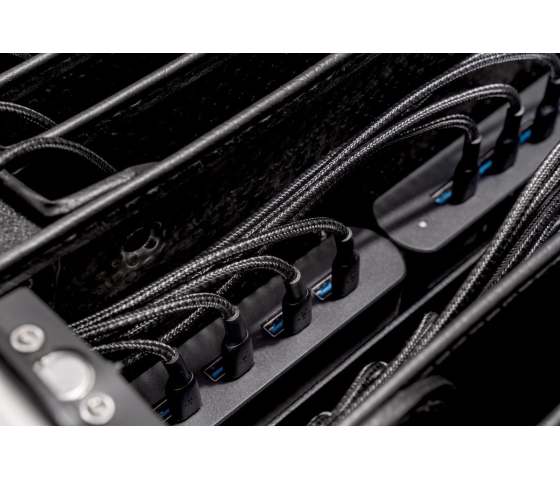 Parat Koffer TC20 TwinCharge mit 20 USB-C Ladekabeln Ladewagen für 20 Tablets bis zu 12,9 Zoll - schwarz
