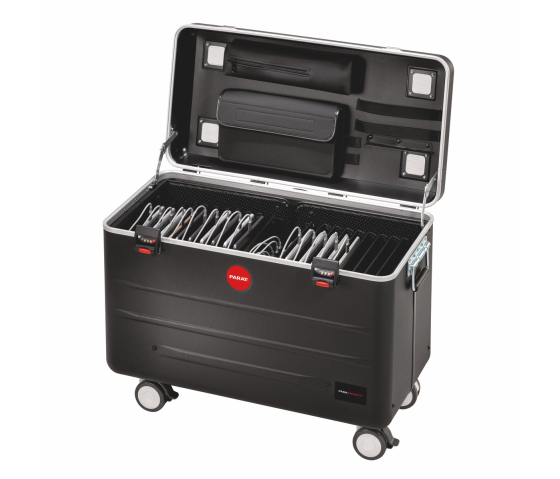 iPad-Ladekoffer TC20 TwinCharge mit 20 Lightning-Kabeln - für 20 Tablets bis zu 12,9 Zoll - schwarz