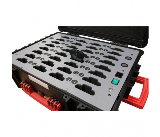 Parotec-IT iNsync C32 Smartphone management Koffer mit Lade- und Synchronisations-Funktion für bis 32 Handys, Smartphones