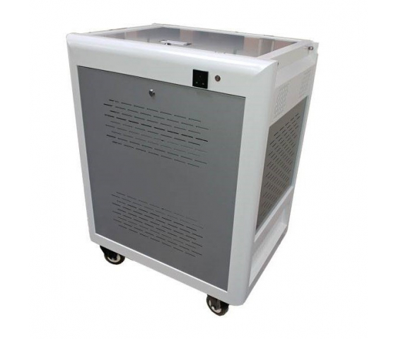 P-Tec T32V Ladewagen für 32 Tablets oder Laptops bis zu 16 Zoll – Aufladen über Steckdosen