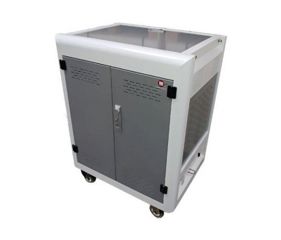 P-Tec T32V Ladewagen für 32 Tablets oder Laptops bis zu 16 Zoll – Aufladen über Steckdosen