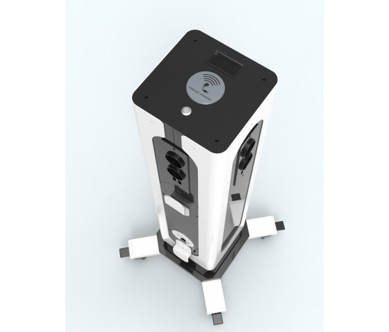Wiederaufladbarer PowerTower 17 mit 8x 230V & 8x USB-A & 1x drahtlosen Anschlüssen