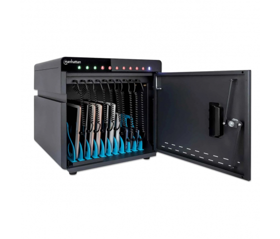 Manhattan USB-C-Power Delivery-Ladeschrank für 10 Geräte bis zu 13 Zoll