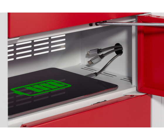 Telefoon & Tablet lockers met 10 vakken en oplaadfunctionaliteit