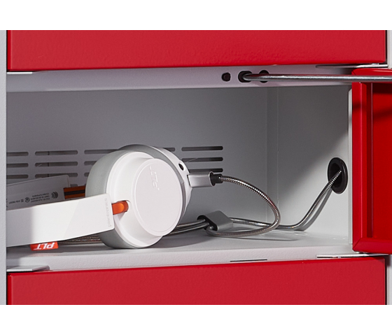 Telefoon & Tablet lockers met 10 vakken en oplaadfunctionaliteit