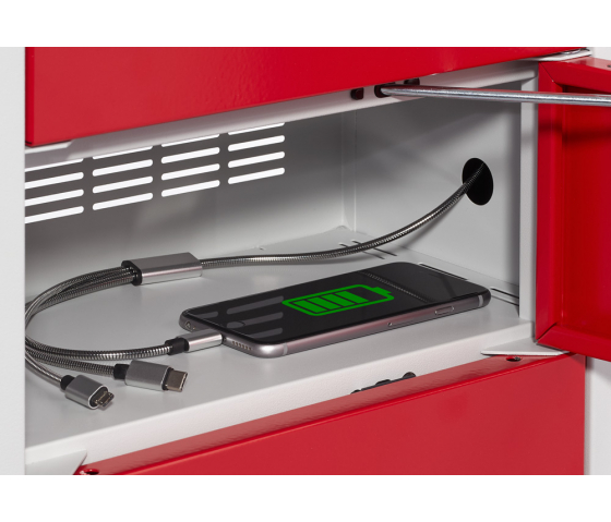 Telefoon & Tablet lockers met 10 vakken en oplaadfunctionaliteit