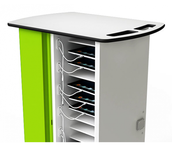 Zioxi Ladewagen zum Aufladen von 16 Mikrosoft Surface Go Tablets mit Schloss