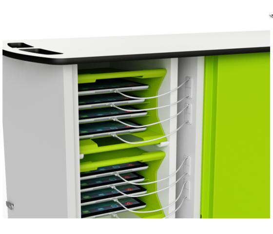 Zioxi Lade- & Synchronisationswagen mit Tragekörben für 16 oder 32 Tablets bis 10,5 Zoll