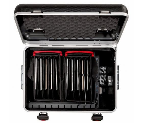 Parat Tablet-Ladekoffer TC10 BASKET TwinCharge USB-C für 10 Tablets bis 11,5 Zoll in Schwarz