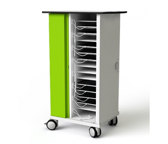 Tablet USB-C Ladewagen Zioxi CHRGTUC-TB-20-C für 20 Tablets bis zu 10,5 Zoll - digitales Codeschloss