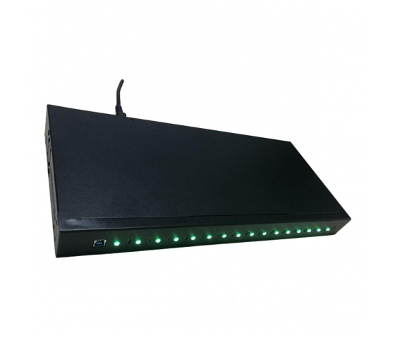 Bavour 1U 16-Port 3.1 USB-C Lade- und Synchronisations-Hub