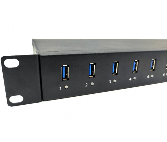 BRV20CH1U - 20 Ports USB-A 12W 1U Rackmount Ladehub