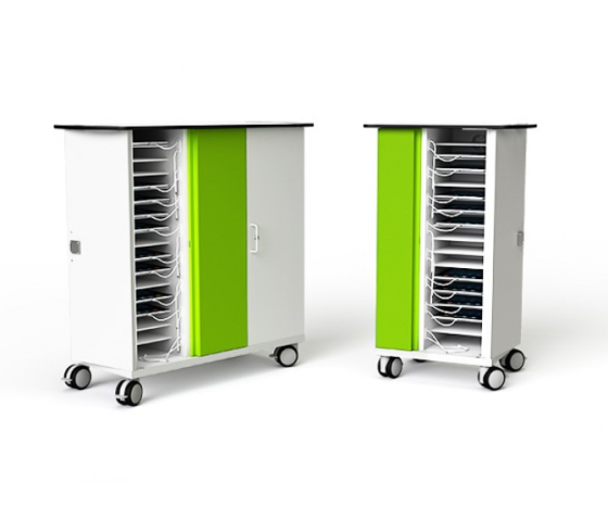 Zioxi Ladewagen für 16 iPads und Tablets bis 11 Zoll mit digitalem Codeschloss