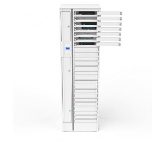iPad Volt 1:1 USB-C Ladeschrank VTB1-24S-UC-O-G für 24 iPads & Tablets - RFID-Schloss + Websteuerung
