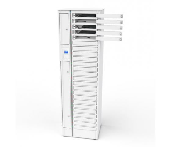 Chromebook Volt 1:1 Ladeschrank VCB1-24S-M-O für 24 Chromebooks bis zu 14 Zoll - RFID-Schloss + Websteuerung