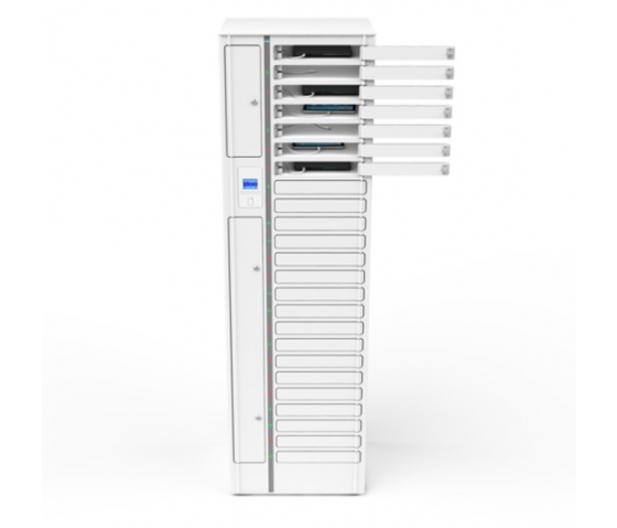 iPad Volt 1:1 USB-A-Ladeschrank VTB1-24S-UA-O& inklusive Lightning-Kabel für 24 iPads & Tablets - RFID-Schloss + Websteuerung