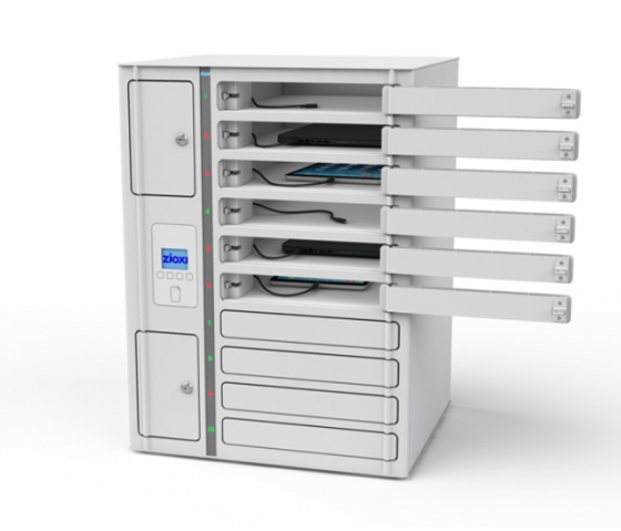 Volt 1:1 USB-C Ladeschrank VCB1-10S-UC-O# inkl. USB-C Kabel für 10 Chromebooks bis 14 Zoll - RFID Schloss + Websteuerung