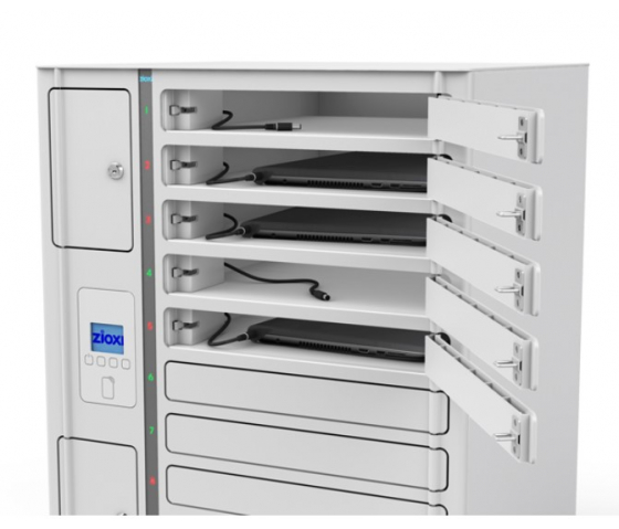 Laptop Volt 1:1 USB-C-Ladeschrank VLS1-10S-UC-O& inklusive Lightning-Kabel für 10 Laptops bis 17 Zoll - RFID-Schloss + Websteuerung