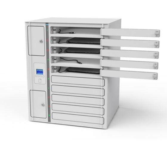 Laptop Volt 1:1 USB-C-Ladeschrank VLS1-10S-UC-O& inklusive Lightning-Kabel für 10 Laptops bis 17 Zoll - RFID-Schloss + Websteuerung