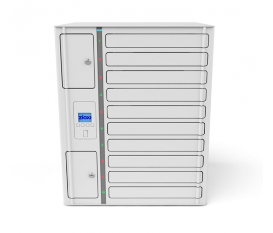 Laptop Volt 1:1 USB-C-Ladeschrank VLS1-10S-UC-O& inklusive Lightning-Kabel für 10 Laptops bis 17 Zoll - RFID-Schloss + Websteuerung