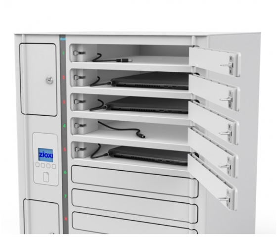 Laptop Volt 1:1-Ladeschrank VLS1-16S-M-O für 16 Laptops bis zu 17 Zoll - RFID-Schloss + Websteuerung