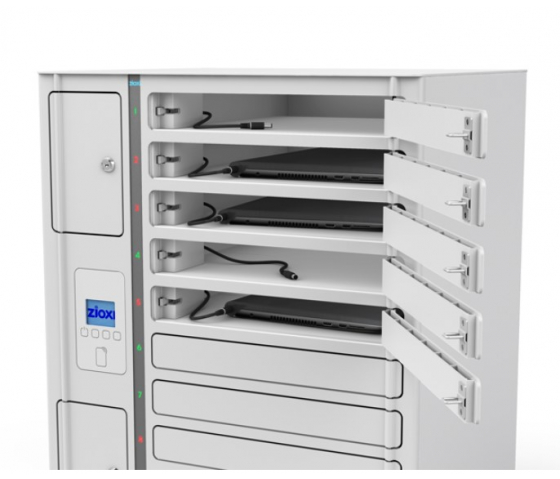 Laptop Volt 1:1-Ladeschrank VLS1-24S-M-O für 24 Laptops bis zu 17 Zoll - RFID-Schloss + Websteuerung