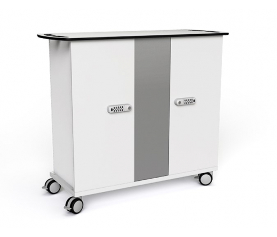 Zioxi VR Headset Ladewagen CHRGT-VR-20-C für 20 VR-Headsets mit AC-Adaptern (nicht im Lieferumfang enthalten) - Codeschloss