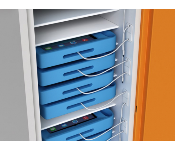 Zioxi iPad-Ladewagen für 20 iPads in großen Hüllen - Schlüsselschloss