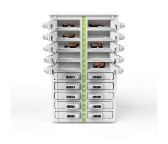 Smartphone Volt 1:1 USB-C Ladeschrank VSP1-20D-UAC-K für 20 Smartphones - Tastensperre