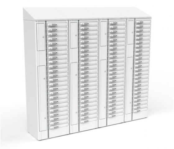 iPad Volt 1:1 USB-C Ladeschrank VTB1-24S-UC-K-G# inkl. USB-C Kabel für 24 iPads & Tablets - Schlüsselschloss