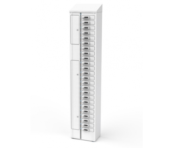 Smartphone Volt 1:1 USB-C Ladeschrank VSP1-24S-UC-K# inkl. USB-C Kabel für 24 Smartphones - Schlüsselschloss