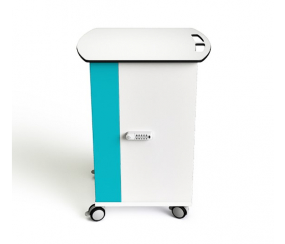 USB-C Laptopwagen mit Kabeln Zioxi CHRGTUC-LS-16-C# für 16 Laptops bis 16 Zoll - digitales Codeschloss