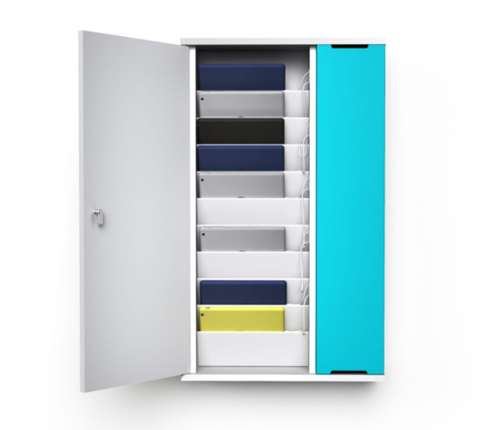 USB-C Oplaad Wandkast für 10 iPads & Tablets - inklusief USB-C kabels - CHRGWCUC-TB-10-R# - RFID slot