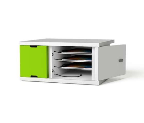 Zioxi Ladeschrank für 10 iPads & Tablets inklusive vormontierter USB-C Kabel - CHRGCUC-TB-10-C# - Digitales Codeschloss