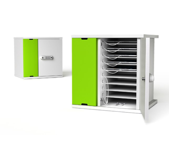 USB-C Ladeschrank für 10 iPads & Tablets - CHRGCUC-TB-10-R - RFID-Schloss