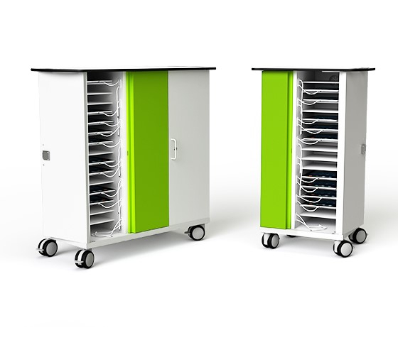 Zioxi Ladewagen für 40 iPads und Tablets bis 11 Zoll mit Schlüsselschloss