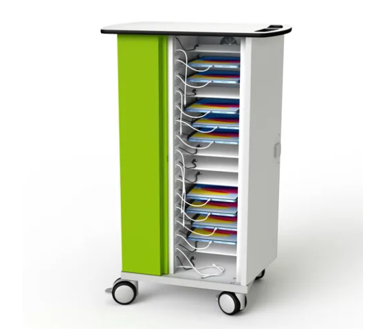 Ladewagen Zioxi CHRGTUC-PT-16-R# für 16 iPads & Apple Pencils - USB-C Kabel inklusive - RFID Schloss