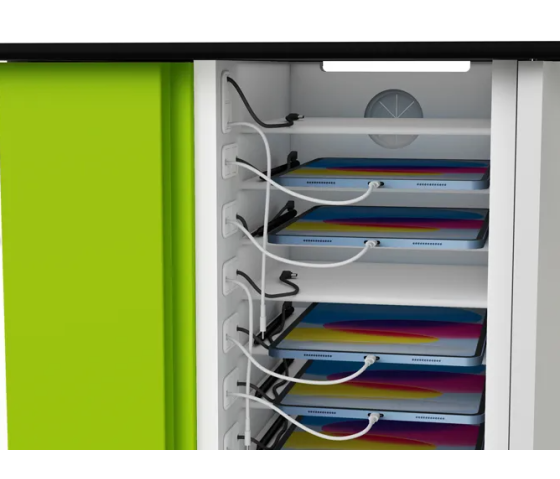 Zioxi Ladewagen CHRGTUC-PT-32-R# für 32 iPads & Apple Pencils - USB-C Kabel inklusive - RFID Schloss